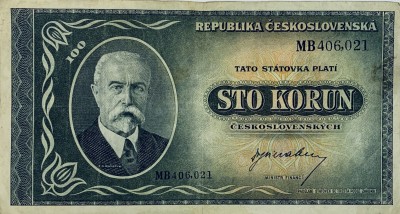 100 korun, 1945